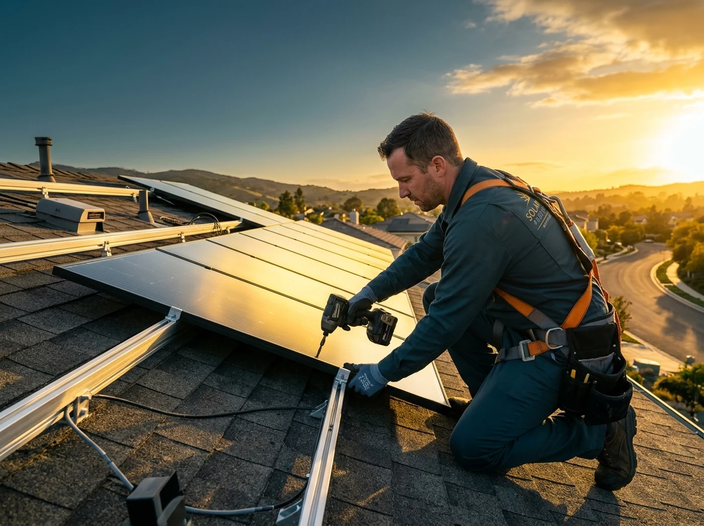 Instalação de painéis solares fotovoltaicos